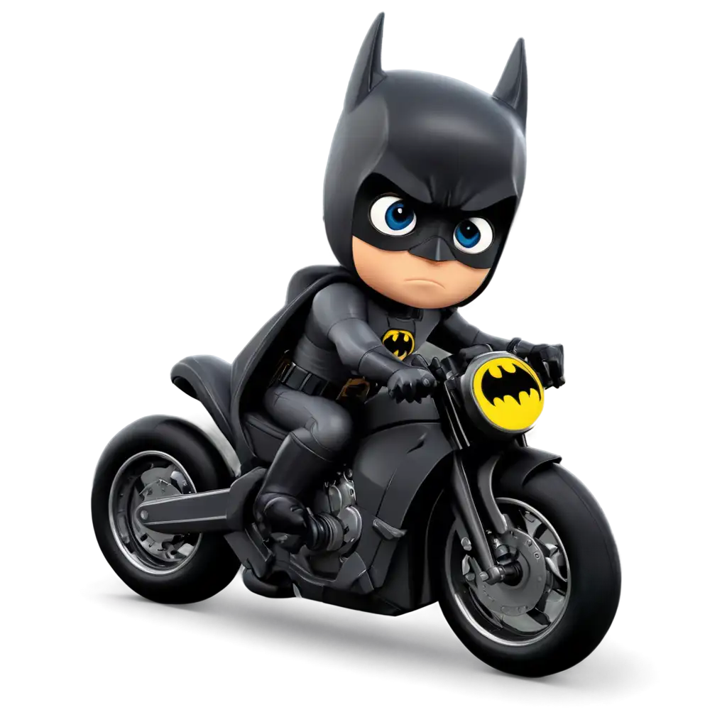 Vector-Batman-Chibi-Riding-Motorcycle-PNG-HighQuality-Image-for-Creative-Projects