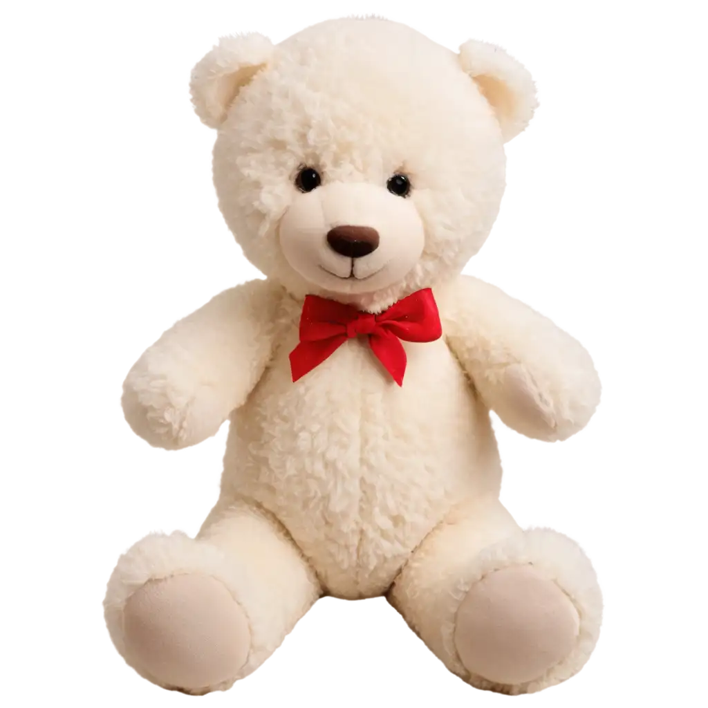 Adorable-White-Teddy-Bear-PNG-Image-Cute-Sitting-Bear-Illustration