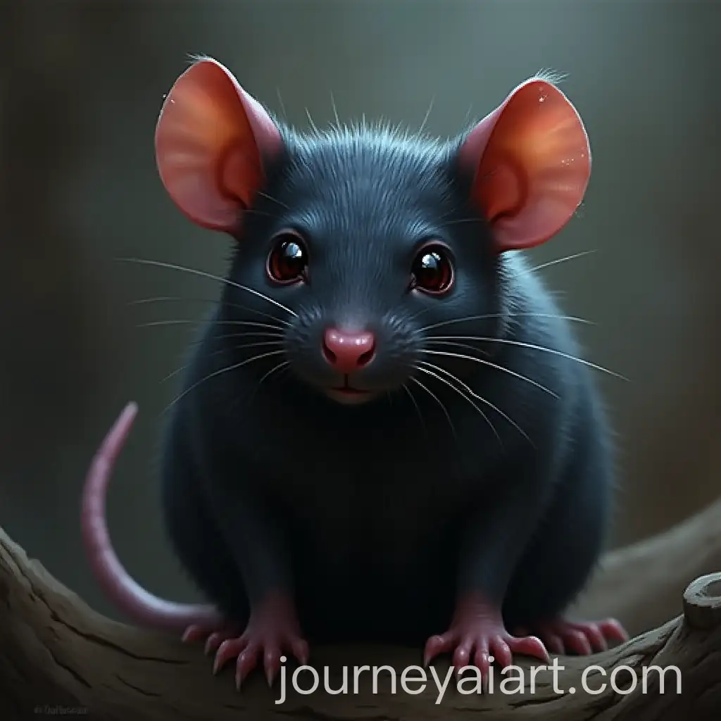 Rat-with-Ebony-Black-Three-Eyes-in-Dark-Fantasy-TCG-Digital-Painting