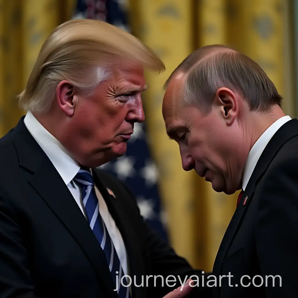 Donald-Trump-Gazing-at-Vladimir-Putin-with-a-Downcast-Gaze