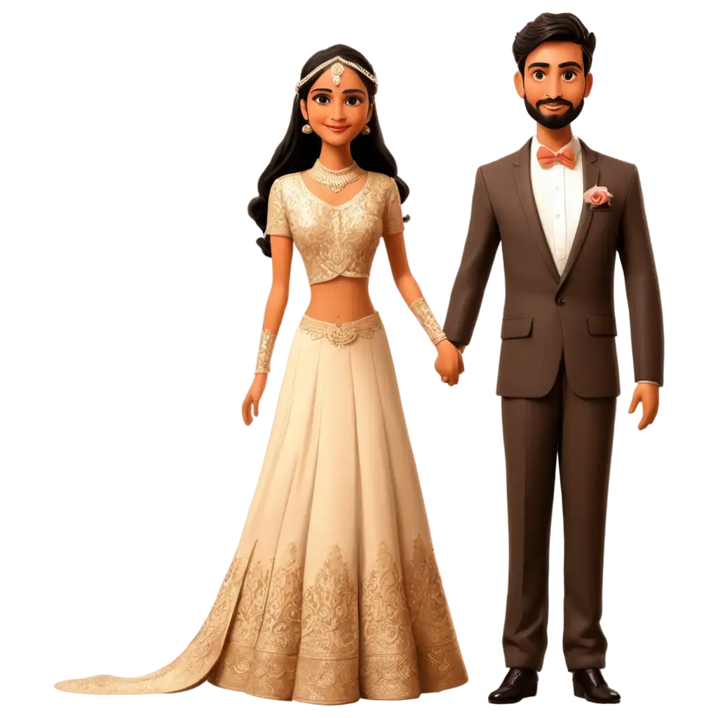 Vibrant-Indian-Wedding-Couple-Cartoon-PNG-for-Celebrating-Love-and-Tradition