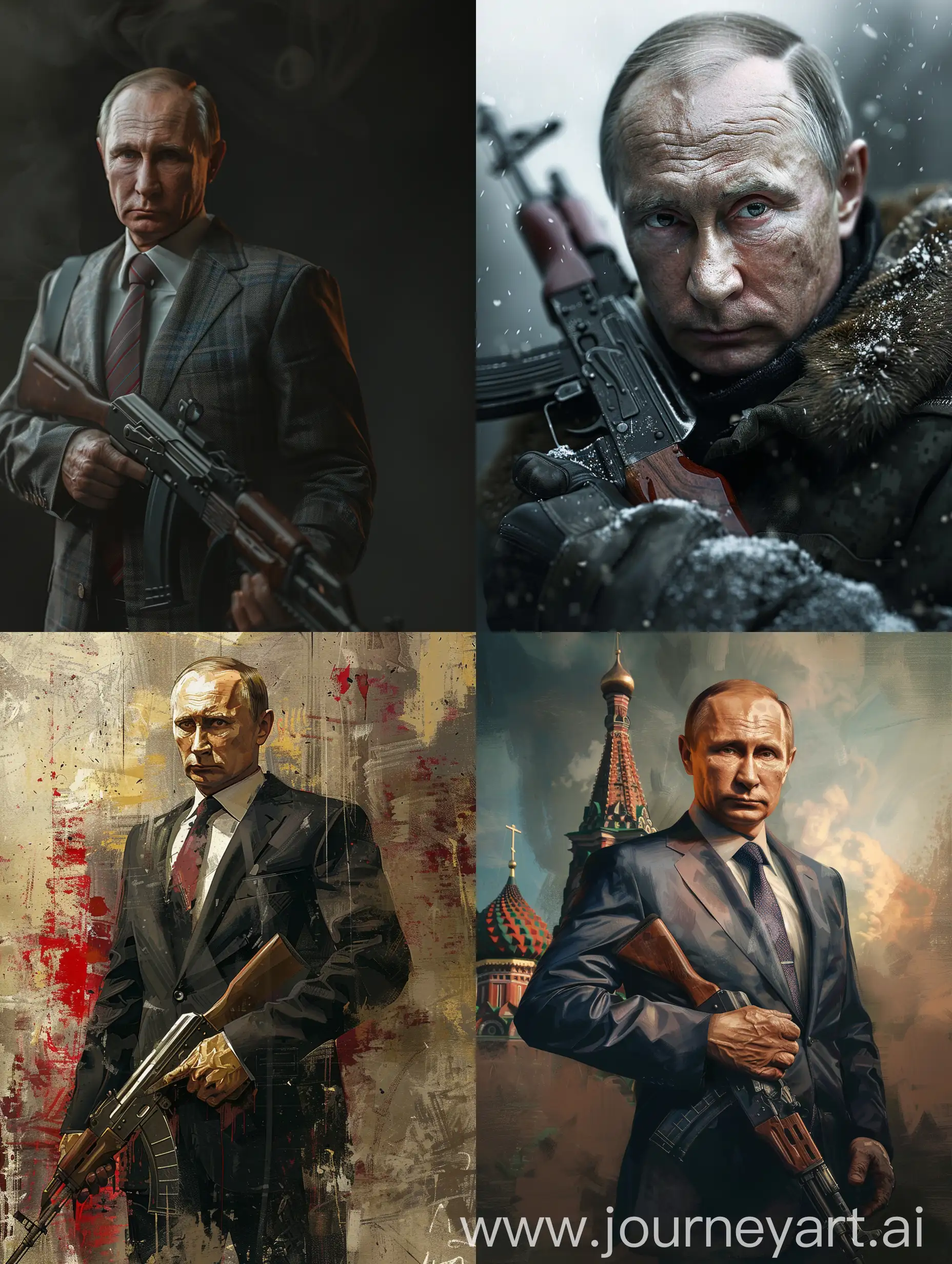 Russian-President-Vladimir-Putin-Holding-AK47-Rifle-in-8K-Resolution