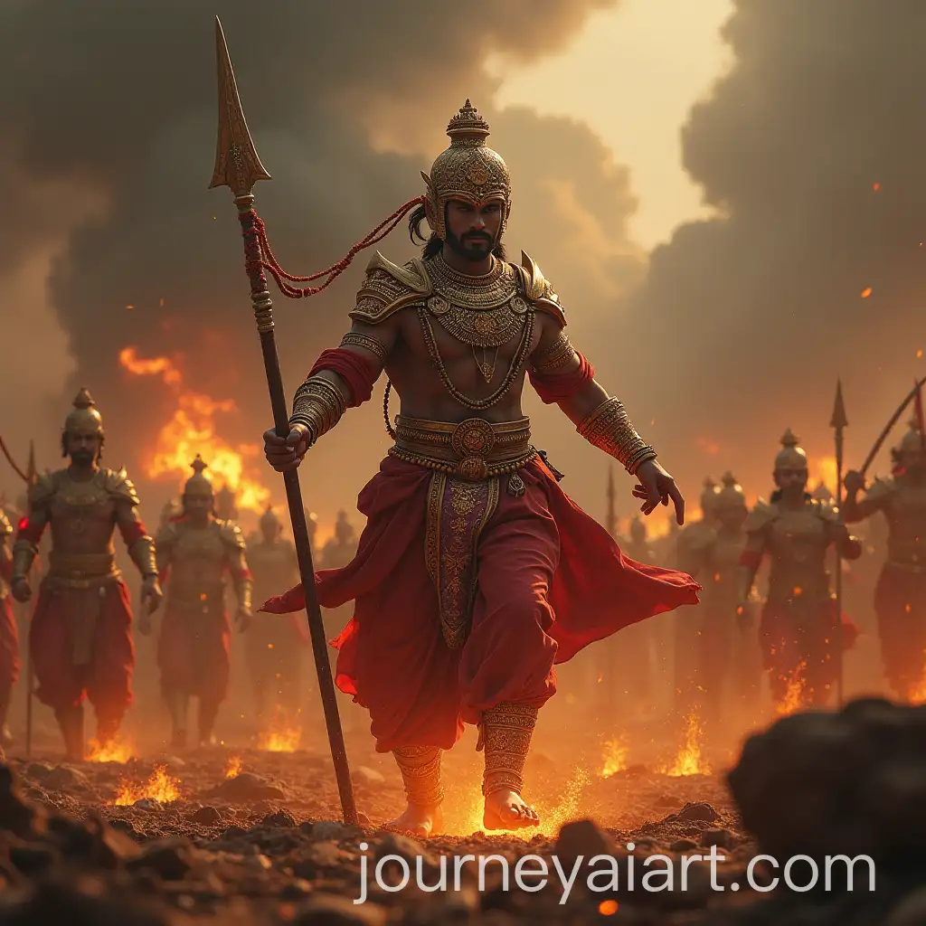 Mahabharatham-Final-Battle-Scene-with-Epic-Warriors-and-Divine-Beings