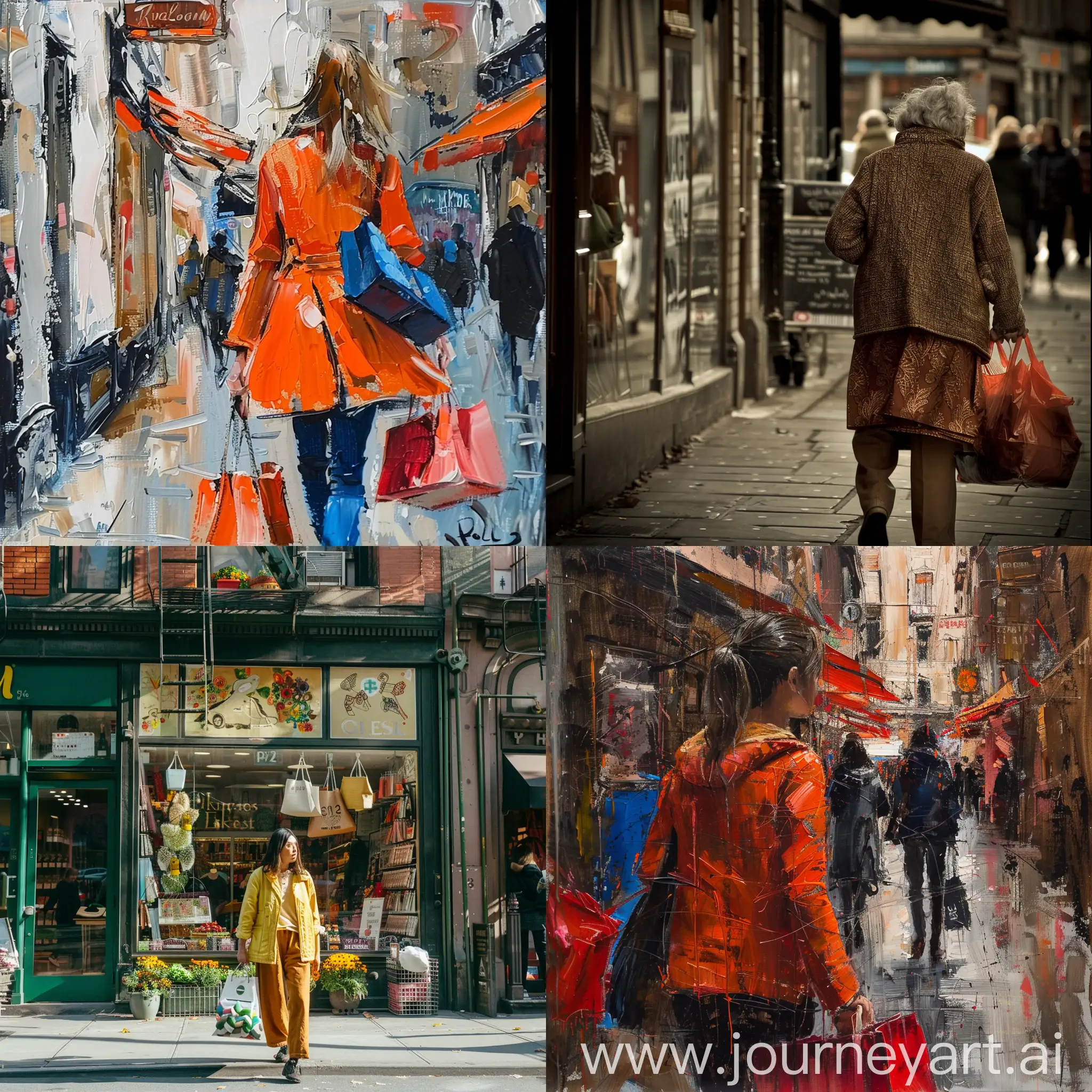 Woman-Shopping-in-Urban-Street-Scene