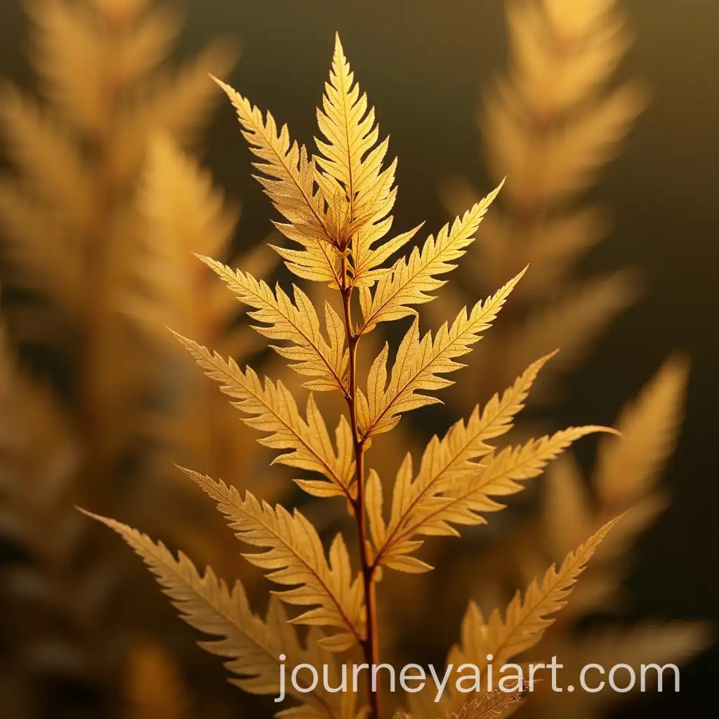 Golden-Plant-with-Lush-Greenery-in-a-Stylish-Setting