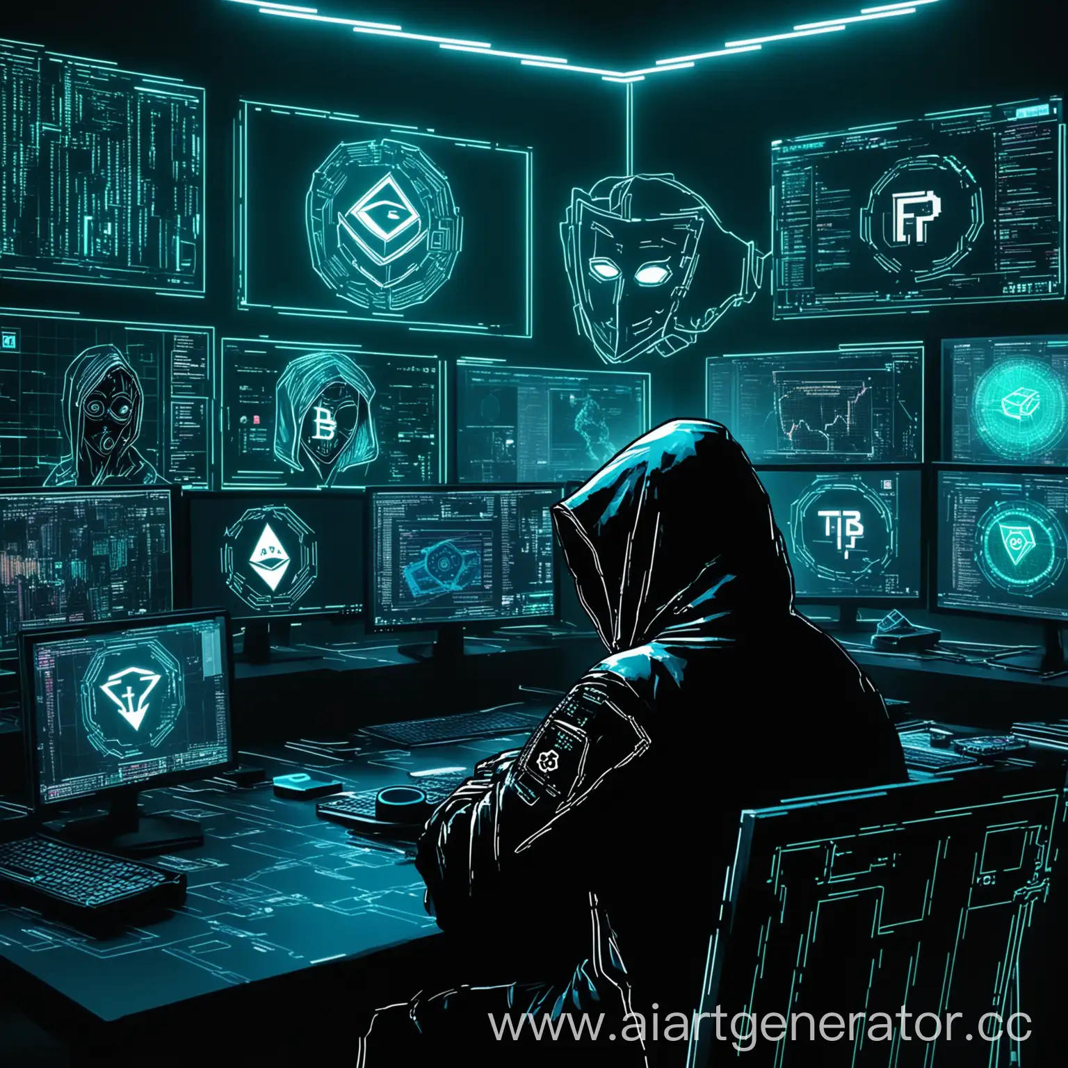 Cryptocurrency-Trader-in-Cyberpunk-Style-with-Black-Mask-and-Bitcoin-Logo