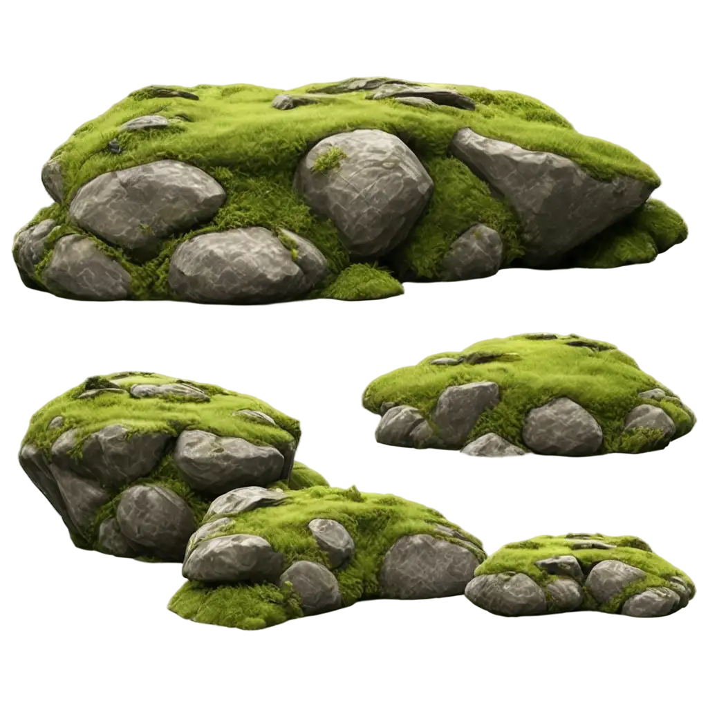 Realistic-Rock-Environment-with-Moss-HighQuality-PNG-Image