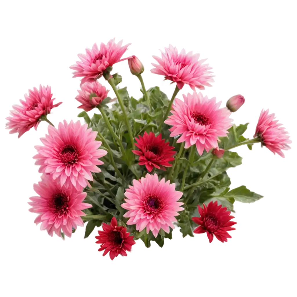 Stunning-RedPink-Chrysanthemums-PNG-for-HighQuality-Visuals