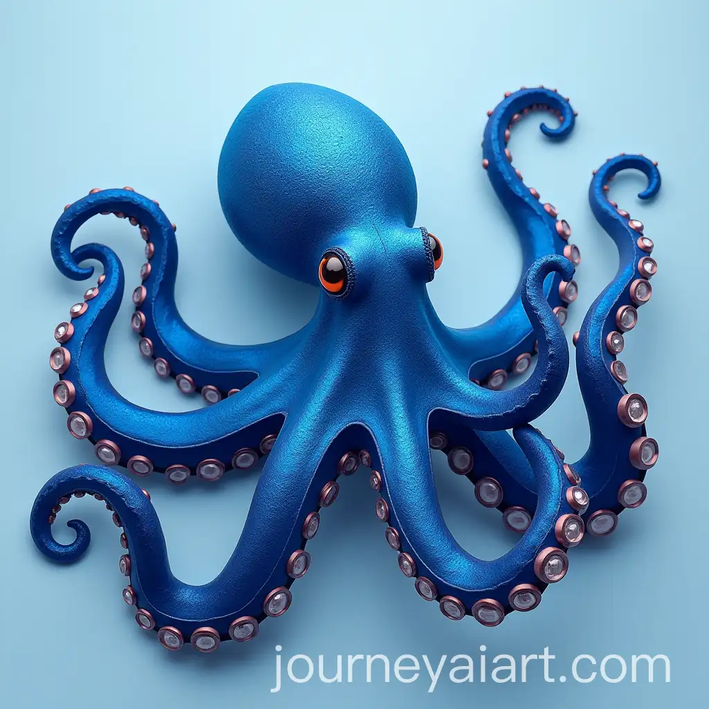 Realistic-Blue-Octopus-in-Ocean-Setting