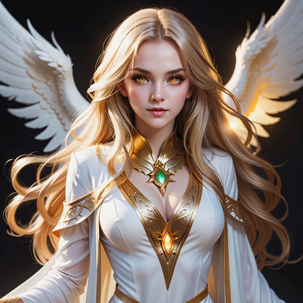 Beautiful-Female-Sorceress-with-Golden-Hair-and-Wings-in-White-Robes