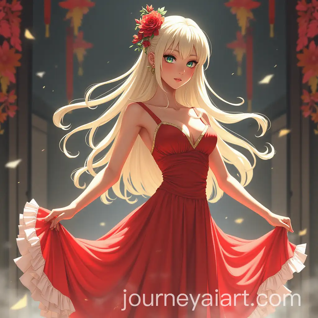 Rangiku-Matsumoto-Dancing-in-Elegant-Dress