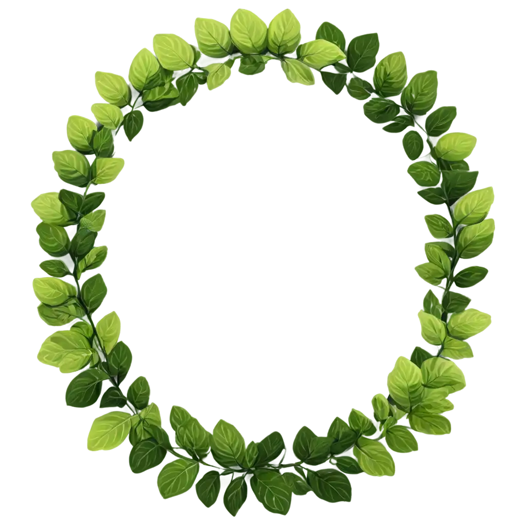 Circular-Foliage-Vector-PNG-Image-HighQuality-Transparent-Background-Design