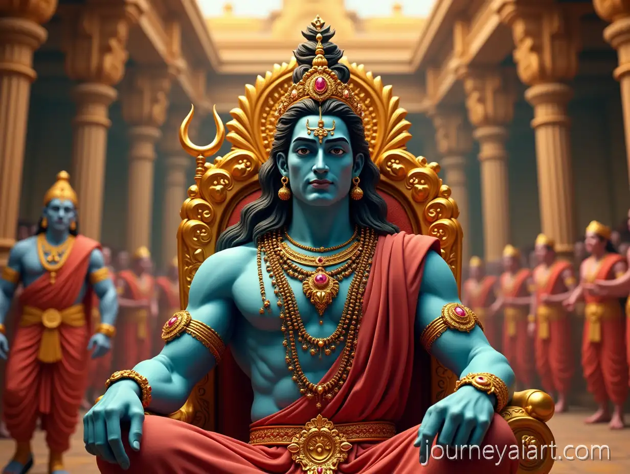 Lord-Shivas-Coronation-Festival-in-a-Kings-Court-with-Vibrant-Celebration