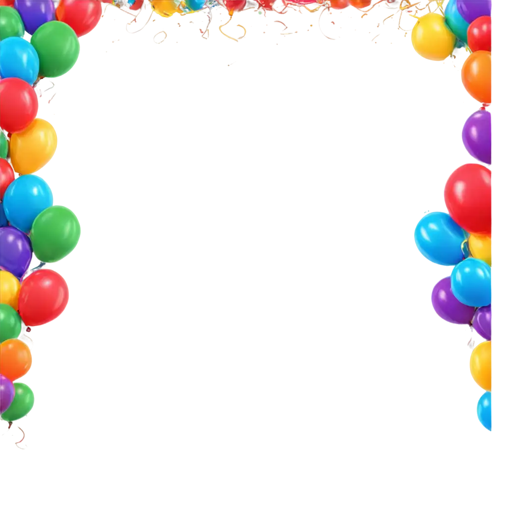 Colorful-Balloons-with-Ribbon-Borders-PNG-Image-Glossy-Finish-Concept