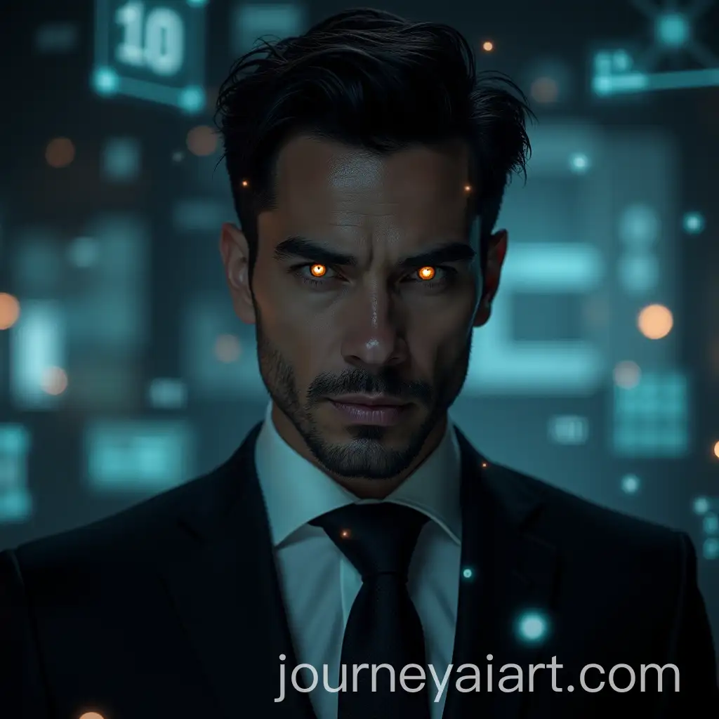 Mysterious-Man-with-Glowing-AI-Circuit-Suit-in-Futuristic-Setting