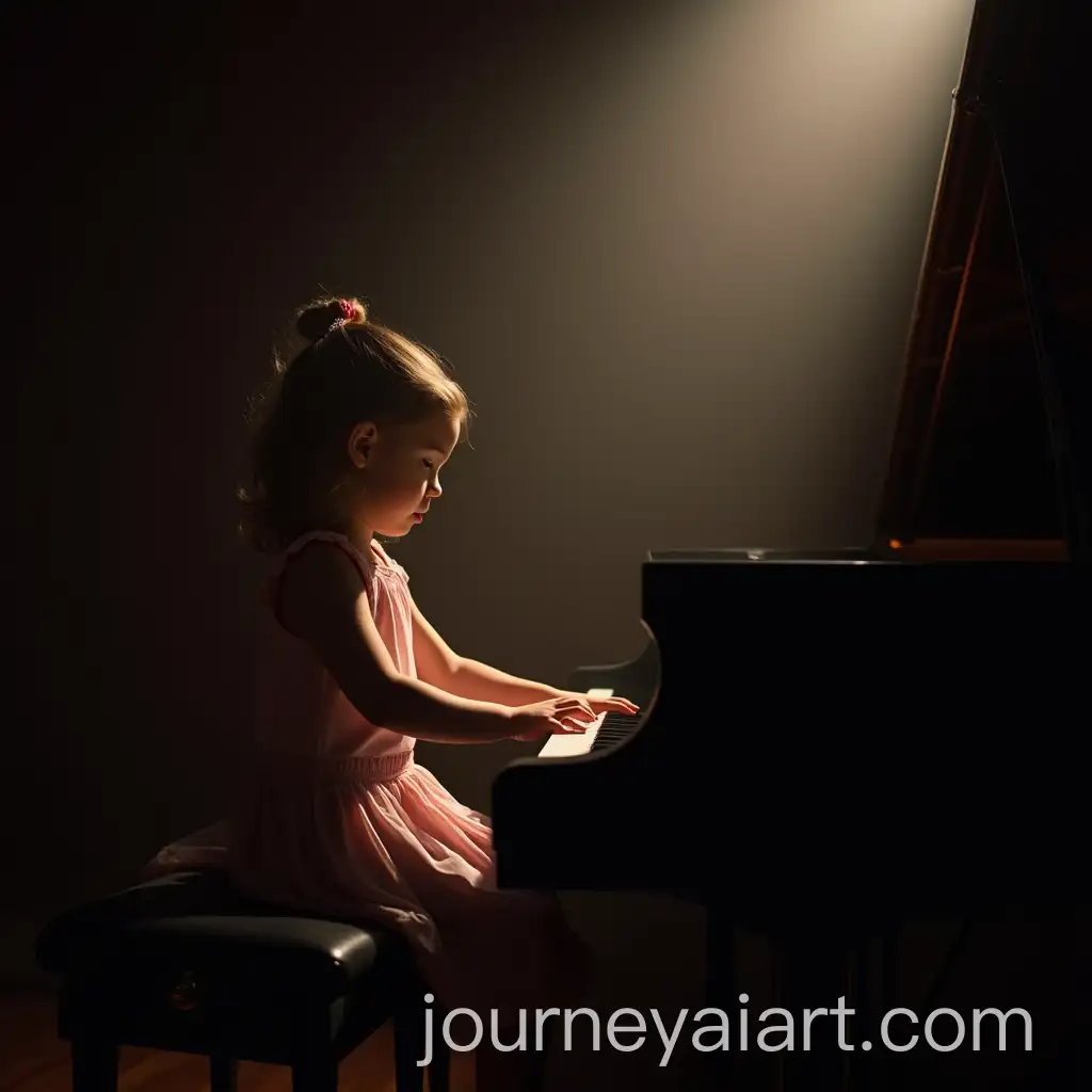 Young-Girl-Pianist-Performing-on-Grand-Piano-in-Dramatic-Lighting