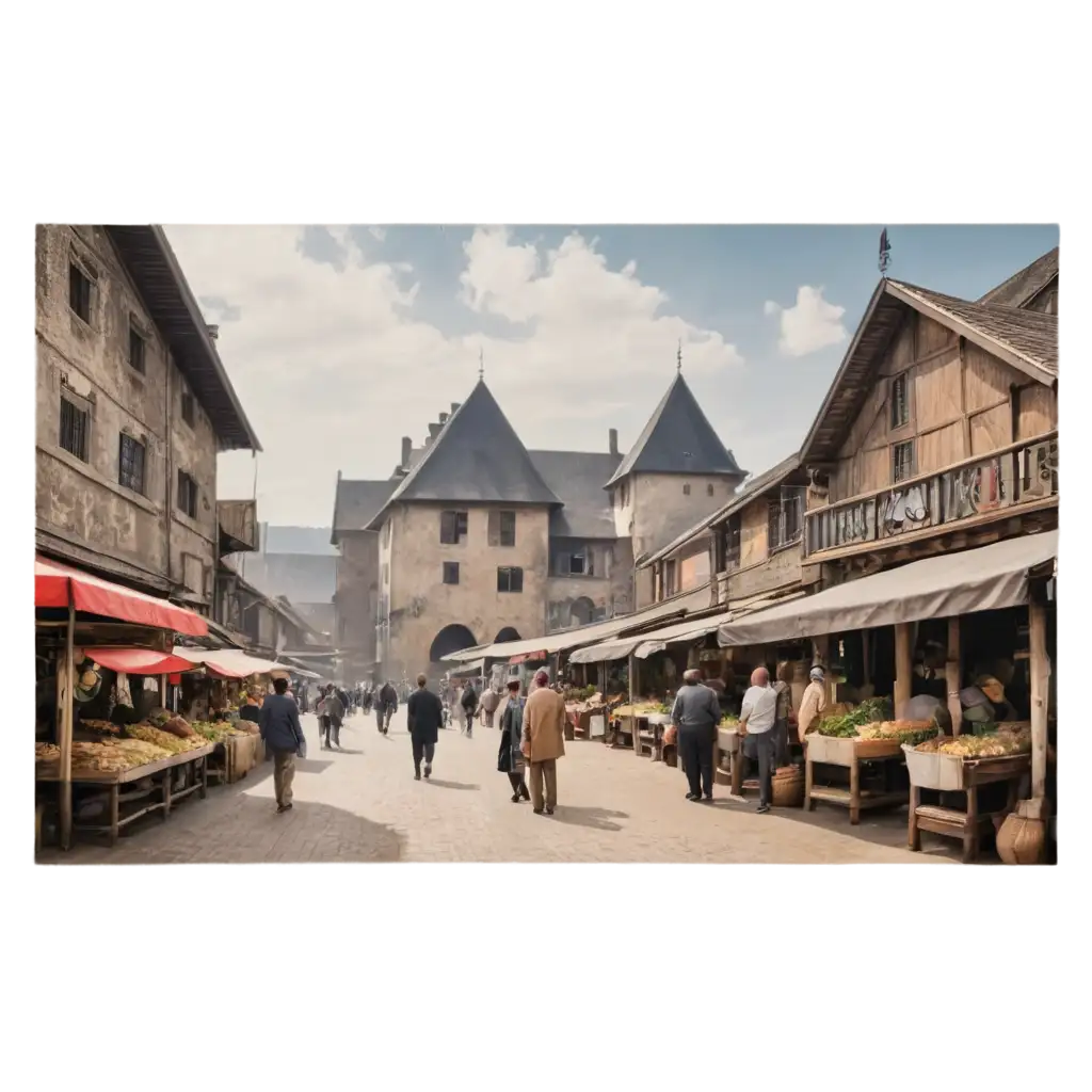 An old traditional market with high foots print