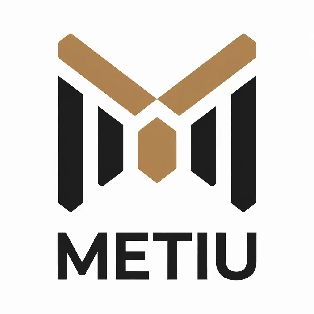 LOGO Design for Metiu Vector Graphic Design with Clear Background and Modern Style