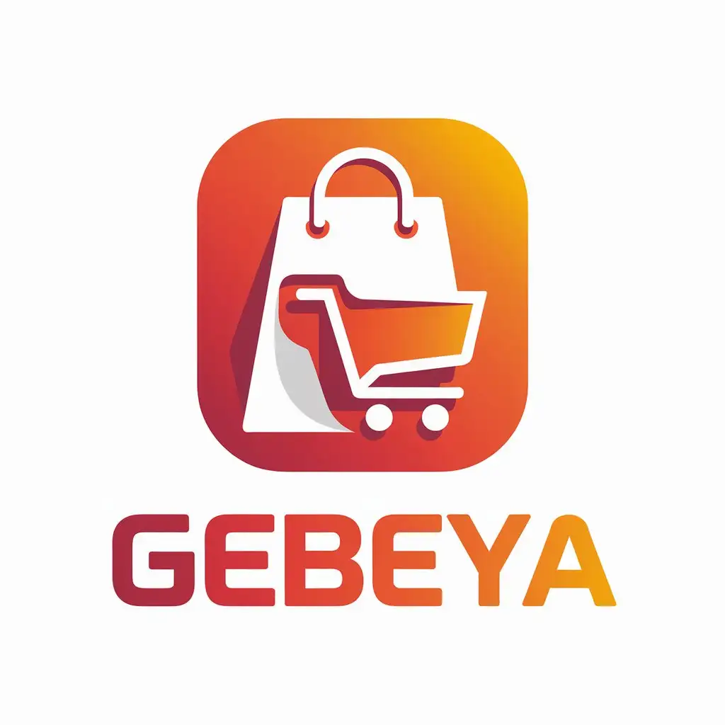 LOGO Design for Gebeya Vector Shopping App Symbol for Technology Industry in Ethiopia