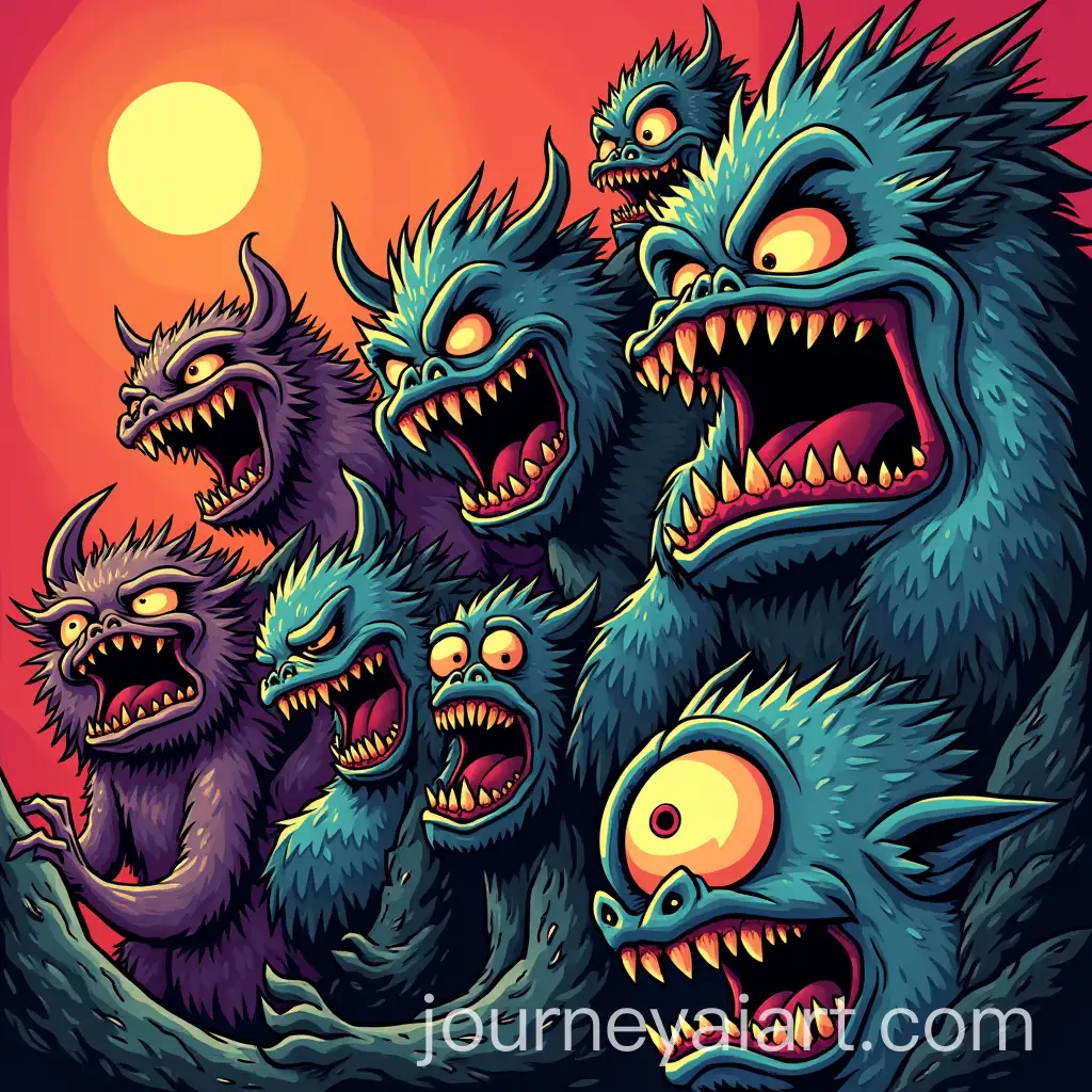 Fun-Comic-Book-Style-Artwork-with-Bright-Colors-and-Monsters