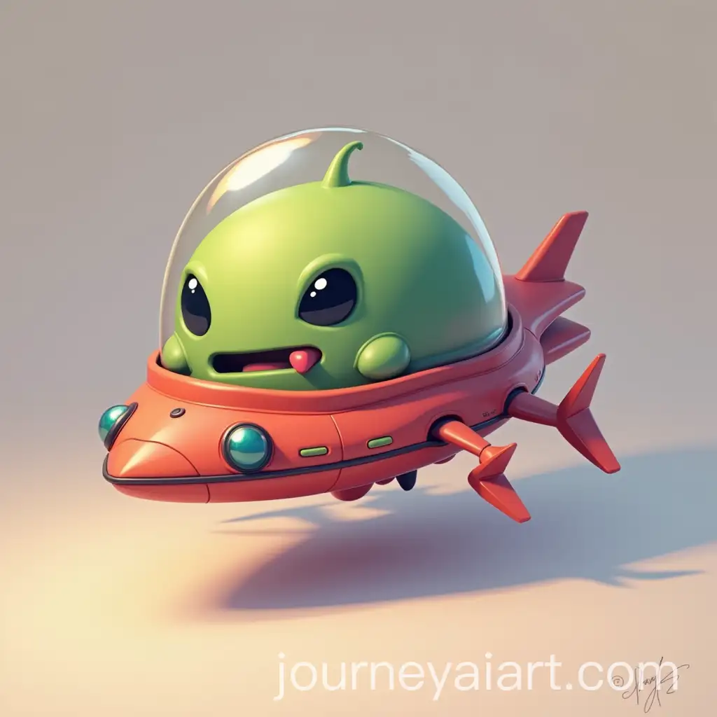 Whimsical-Alien-Spacecraft-in-Digital-2D-Art