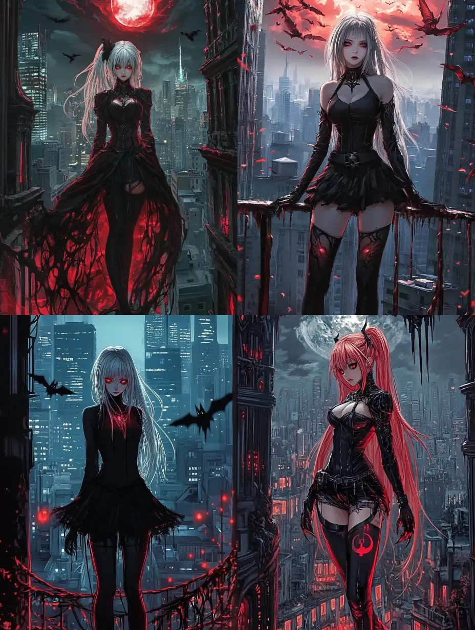 Gothic-Female-Character-Overlooking-the-City-from-a-Rooftop-in-1990s-Anime-Style