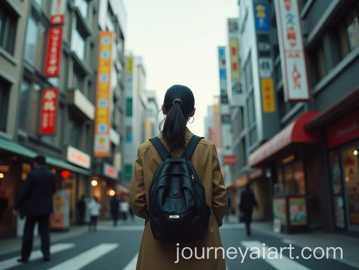 Woman-in-Tokyo-Captured-from-a-LowAngle-WideAngle-Shot