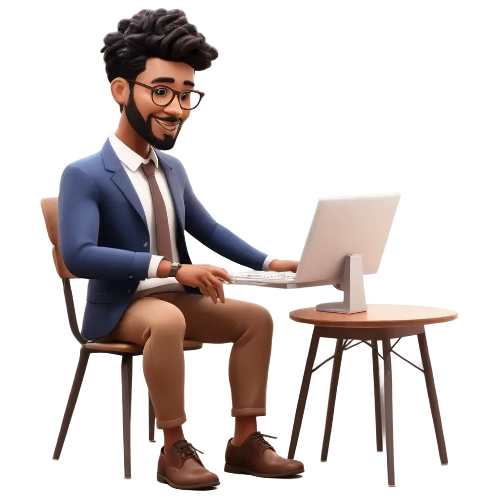 Professional-Man-Working-on-Computer-PNG-Illustration-for-Home-Office-Scene