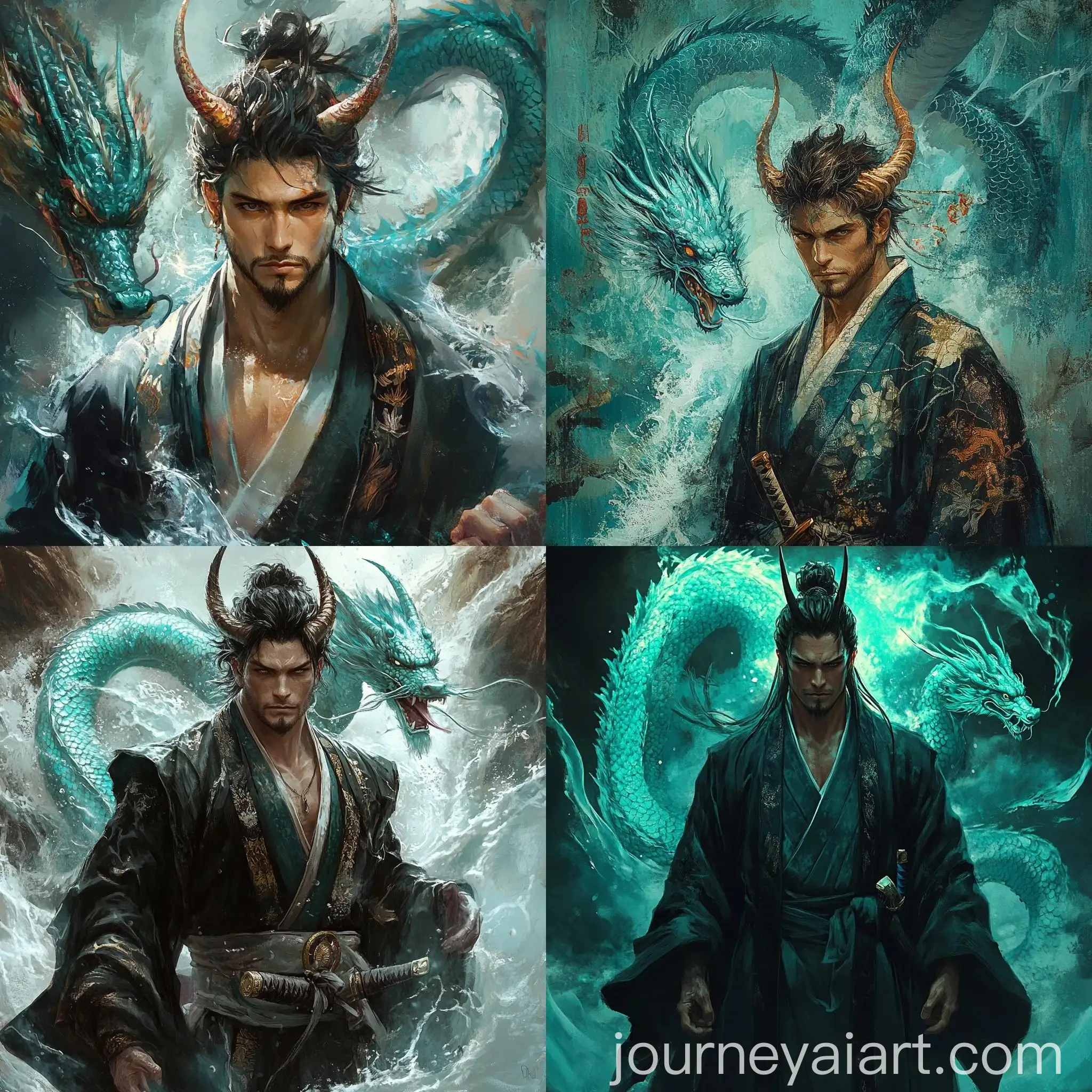 Samurai-with-Dragon-Horns-and-Water-Powers-in-Turquoise-Dragon-Setting