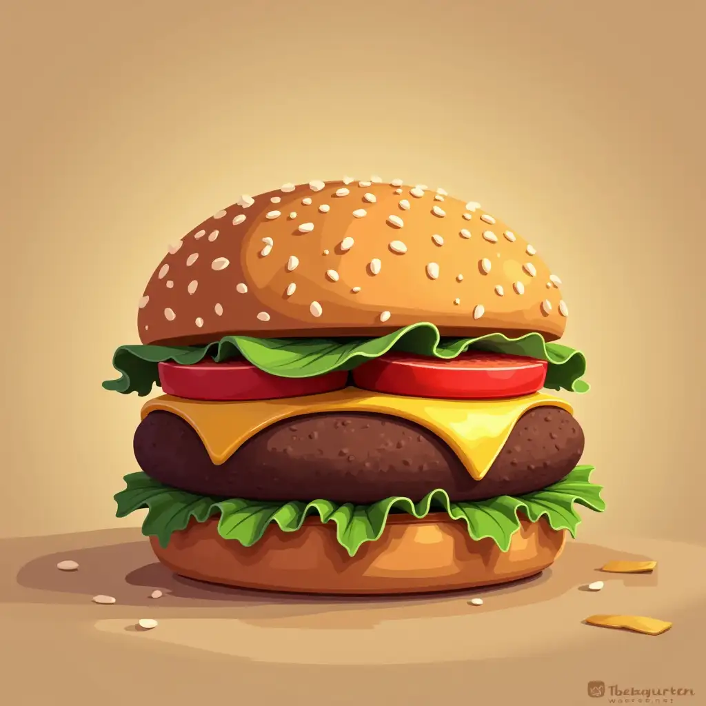 Burger animated high quality