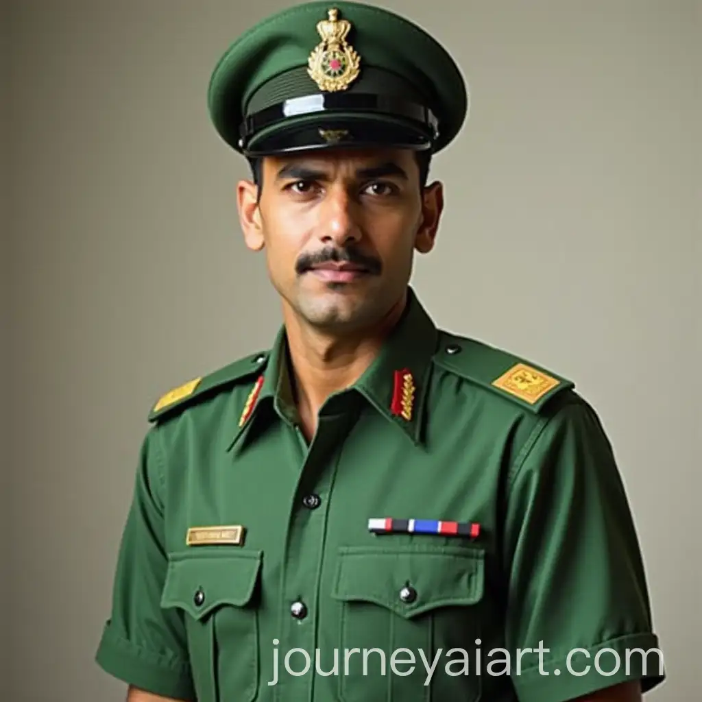 IndianAI-Image-Prompt-Expansion-Air-Force-Officer-in-Green-Uniform-with-Mohan-Badge