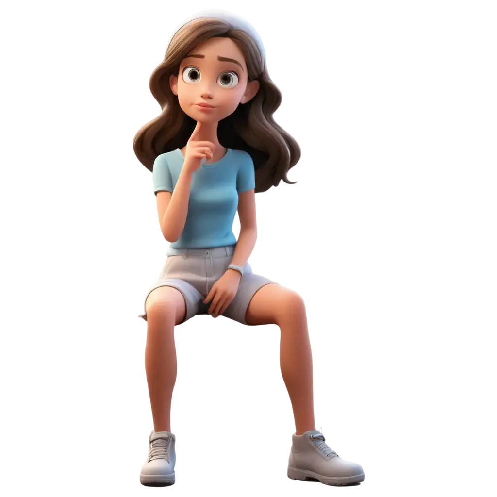 Cartoon-Girl-Thinking-Sitting-PNG-Image-Creative-Illustration-Concept