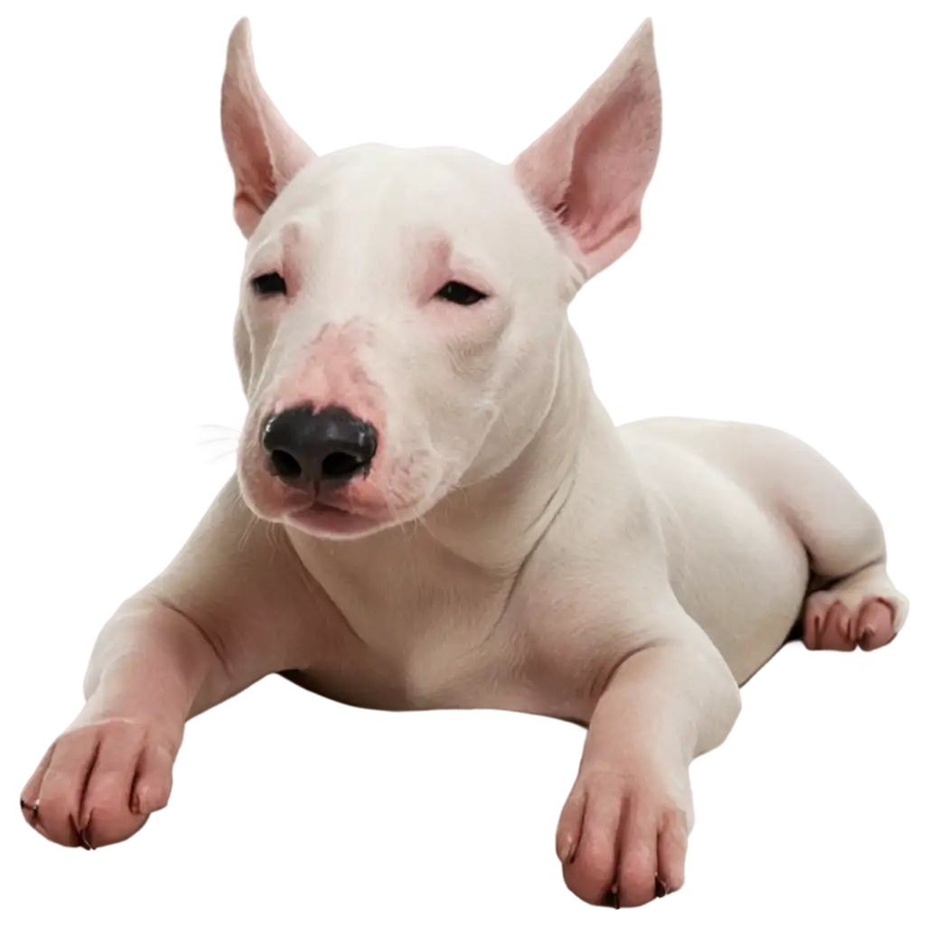 Bullterrier-dormido-PNG-Image-Capturing-the-Tranquil-Beauty-of-a-Sleeping-Bull-Terrier