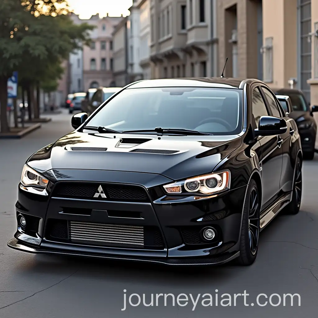 Mitsubishi-Evo-X-Sporty-Car-in-Dynamic-Action