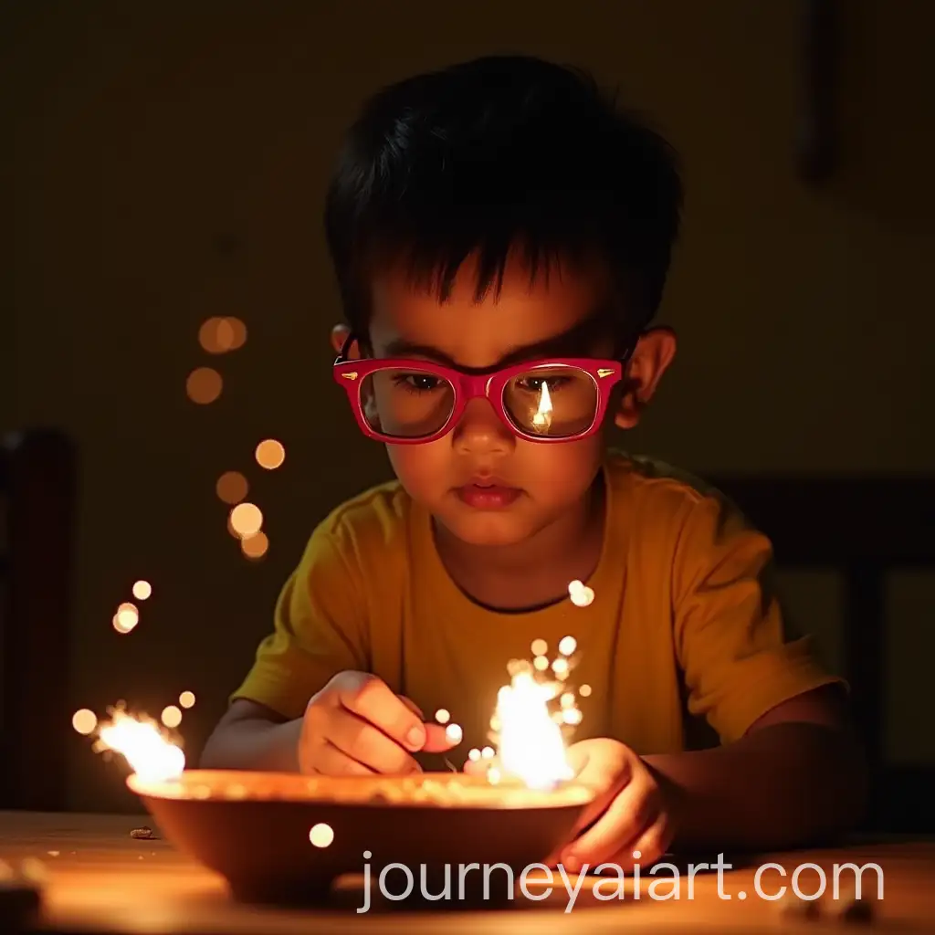 Children-Playing-with-Crackers-Against-a-Festive-Diwali-Background