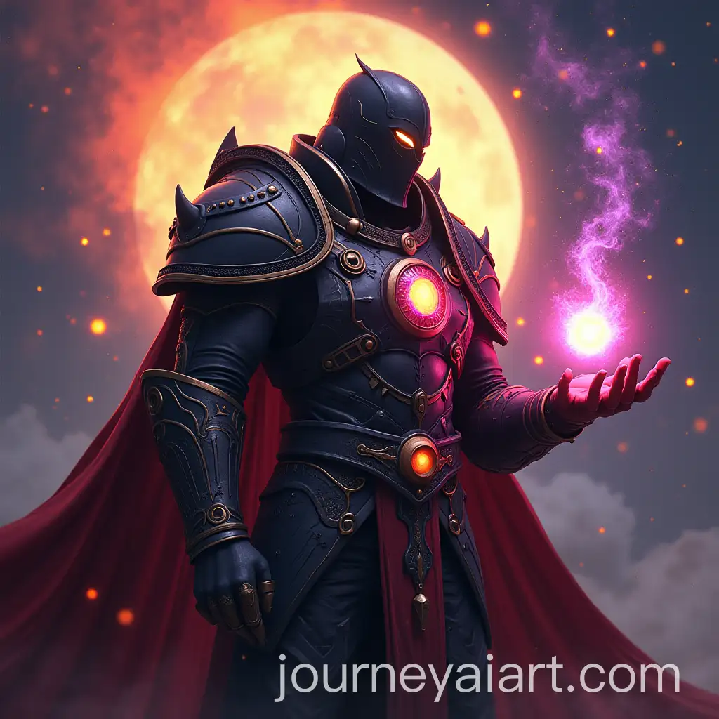 Ahriman-ArchSAI-Image-Prompt-Expansionorcerer-in-Futuristic-Armor-with-Space-Energy-and-Orb-Warhammer-40k-SciFi-Art