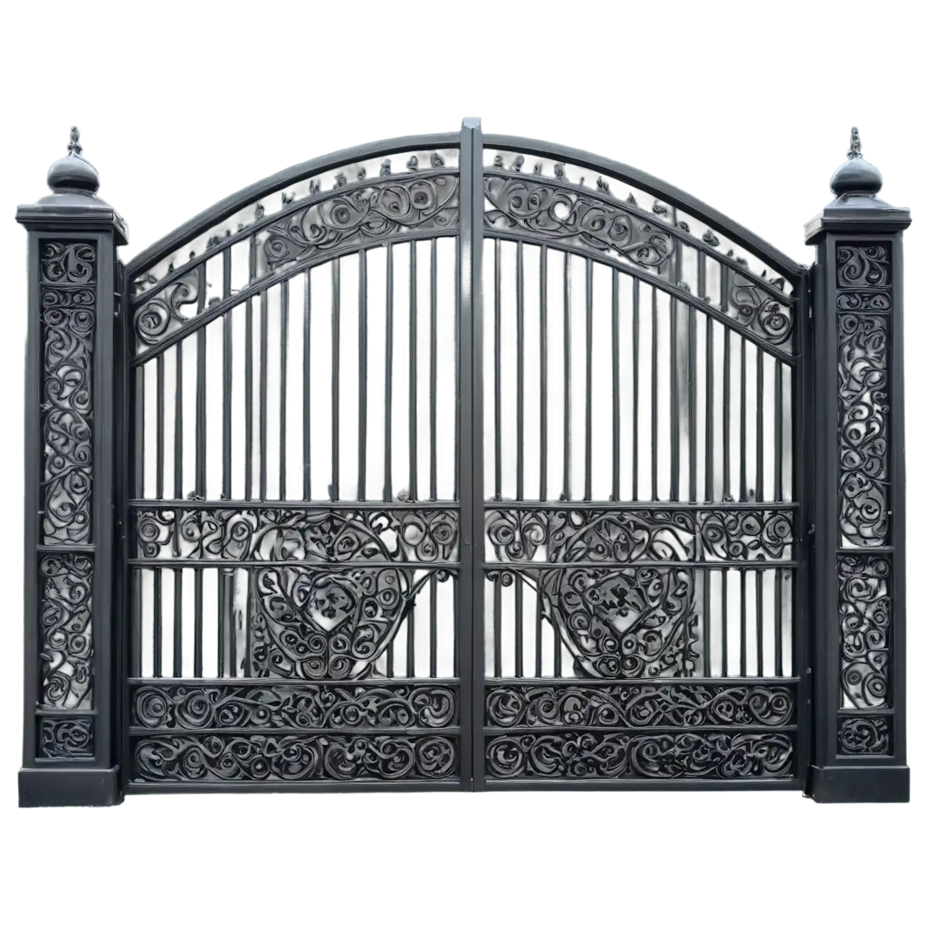 Luxury-Steel-Main-Large-Gate-PNG-Image-Half-Open-Design-for-Enhanced-Visual-Appeal