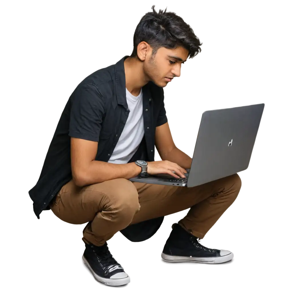 25YearOld-Indian-Boy-Editing-on-Laptop-PNG-Image-for-Digital-Projects