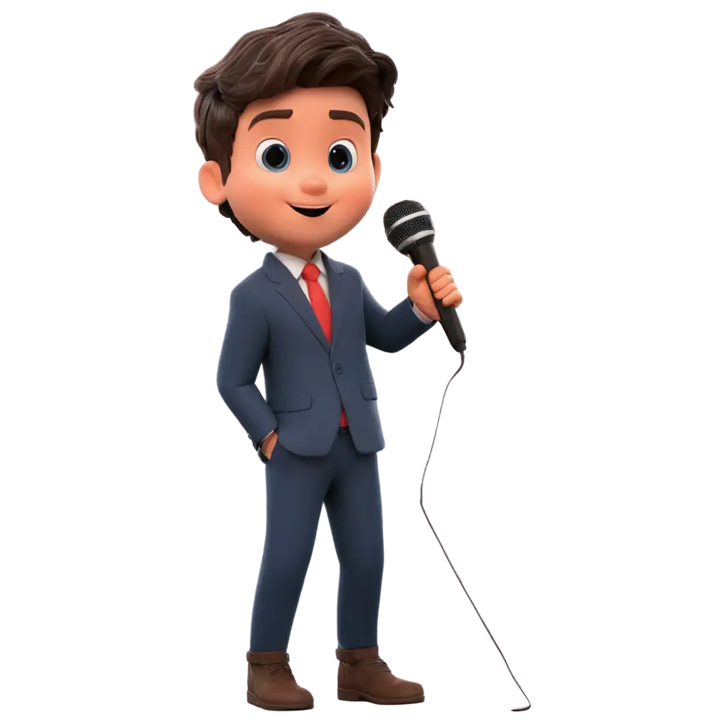 Animated-News-Anchor-Boy-with-Mic-in-Hand-PNG-for-Professional-Use