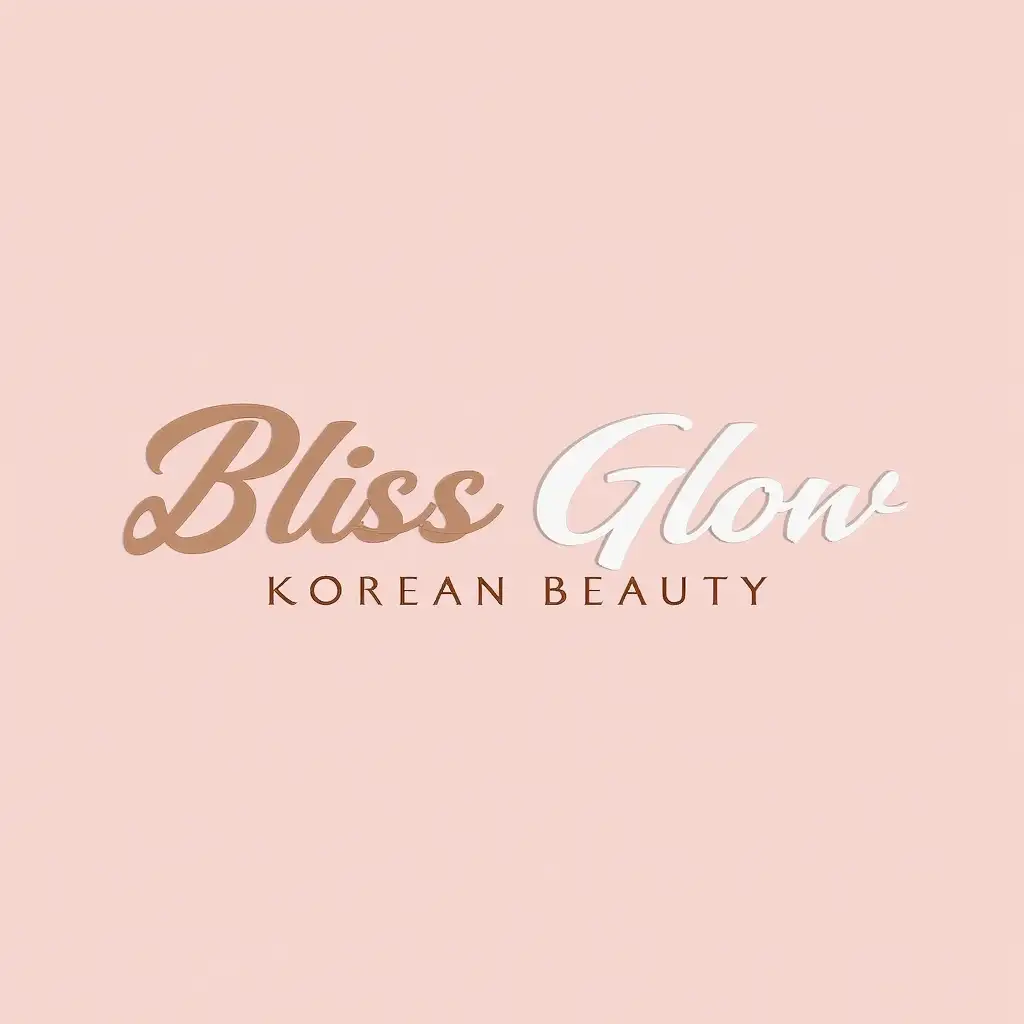 Make me a logo with the name Bliss Glow Korean Beauty and the name korean beauty