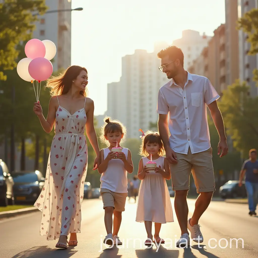 Asian-Family-Enjoying-Summer-Festivities-in-Almaty-City