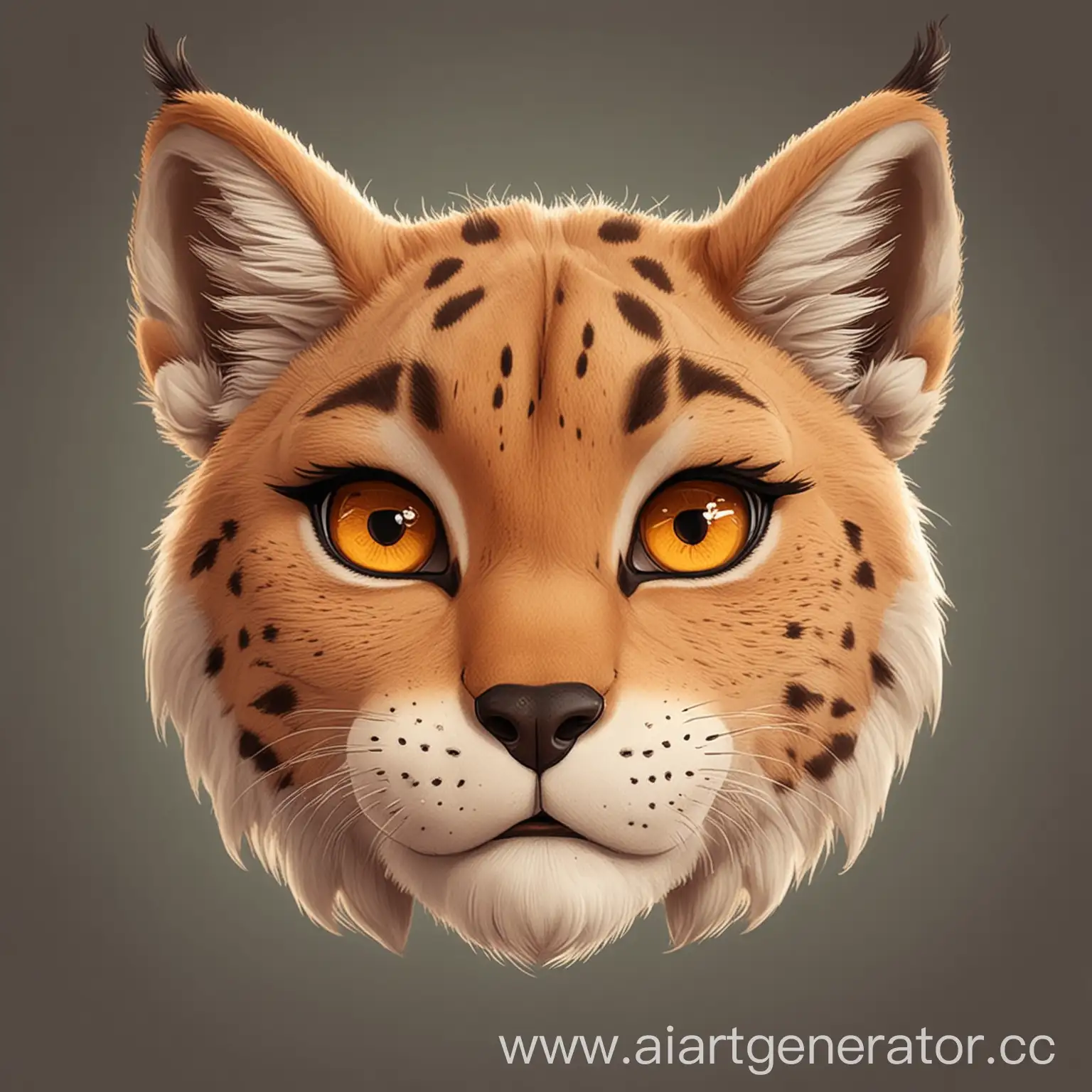 Cartoon-Lynx-with-Cute-Eyes