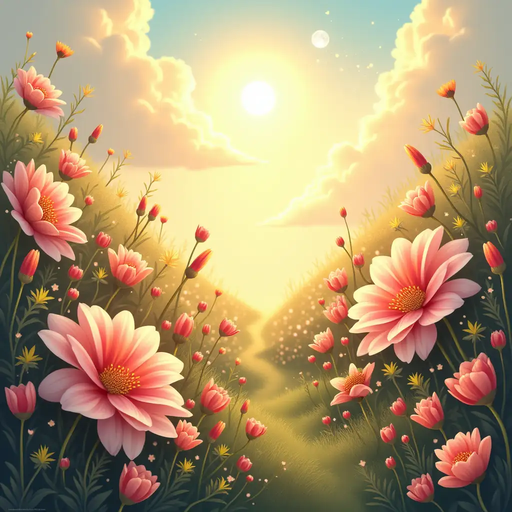 Ethereal-Garden-with-Pastel-Flowers-and-Celestial-Elements