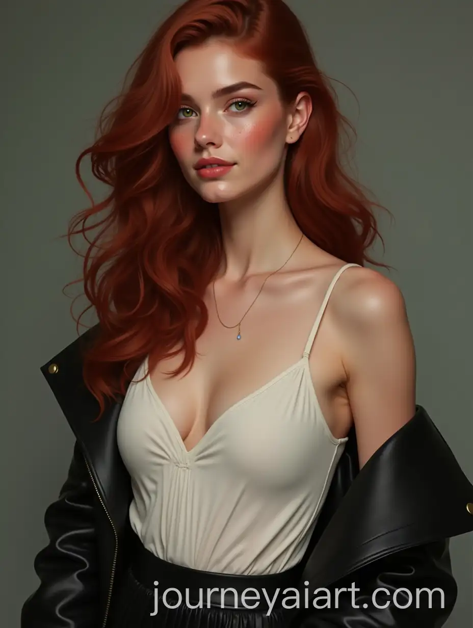 Cinematic-Portrait-of-a-Beautiful-Woman-with-Green-Eyes-and-Red-Hair-in-Elegant-Fashion