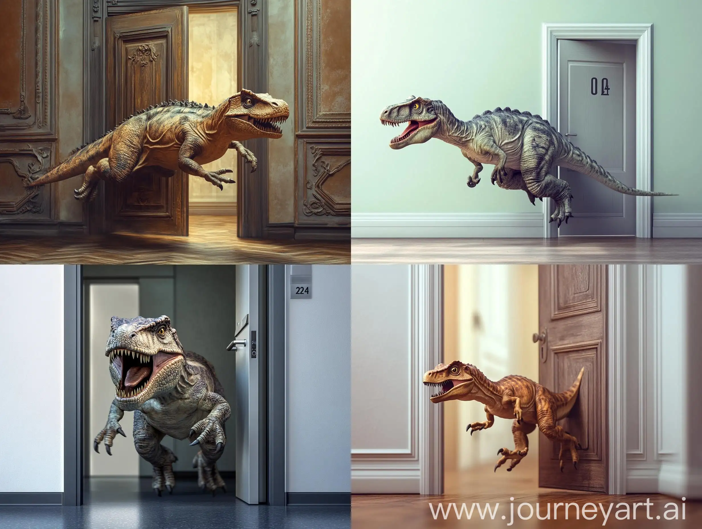 Clumsy-Dinosaur-Running-into-Future-Doorways