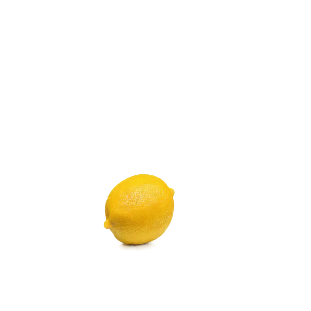 one yellow lemon