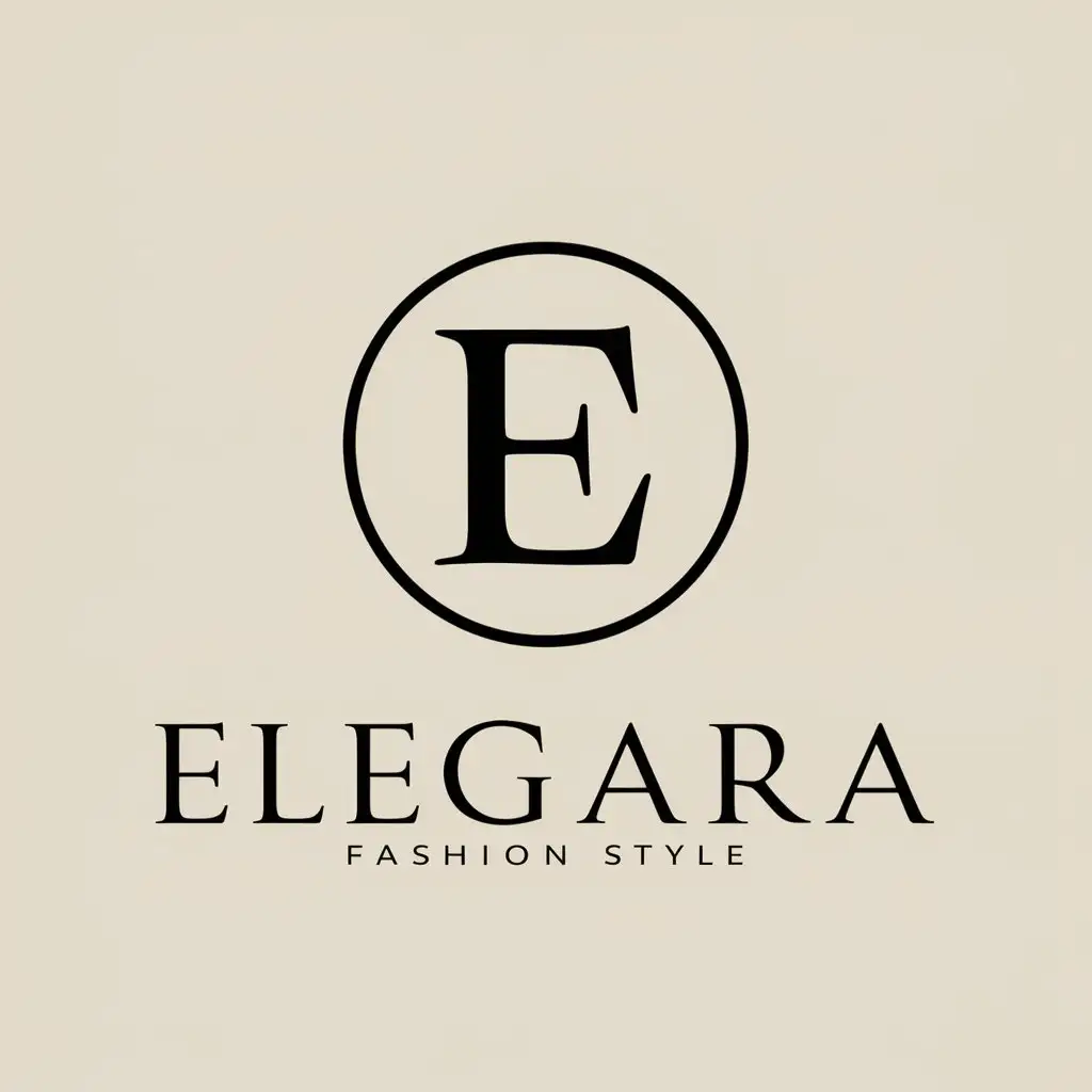 a vector logo design,with the text "elegara", main symbol:fashion style,Moderate,clear background