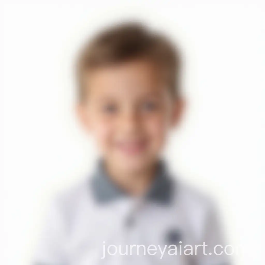 Boy-in-Polo-Shirt-on-a-Clean-White-Background