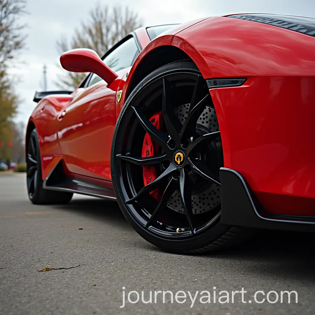 Red-Car-with-Black-Wheels