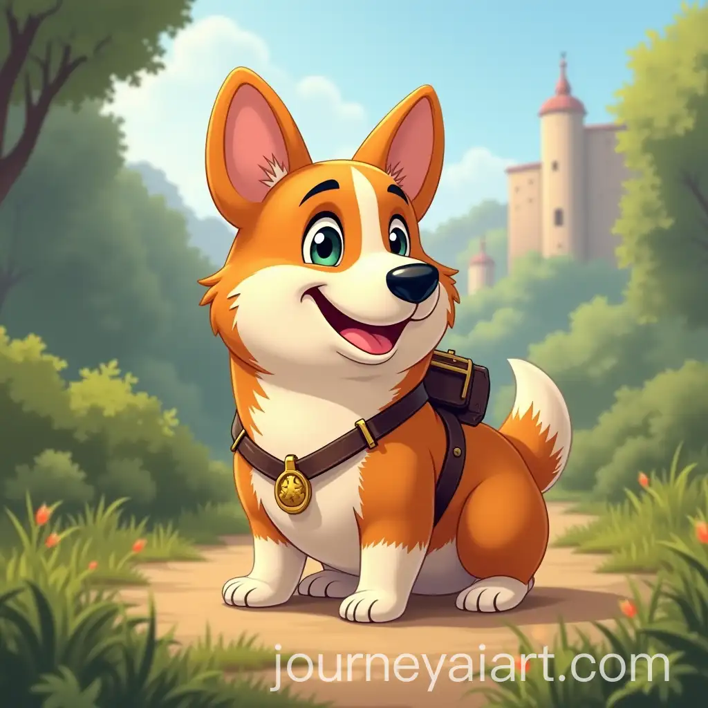 Corgi-Character-Exploring-England-in-Educational-Game